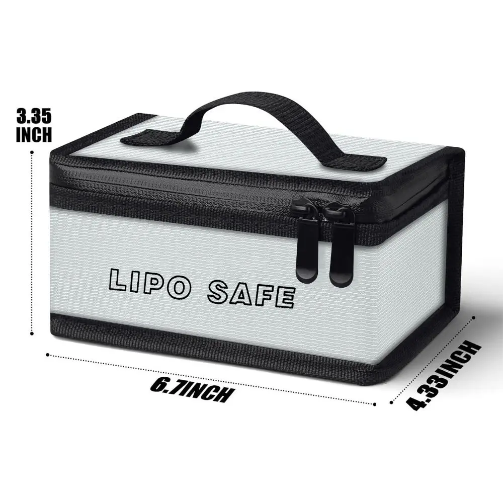 Sac de Sécurité Ignifuge pour Batterie LiPo 17x11x8.5cm - Protection Feu