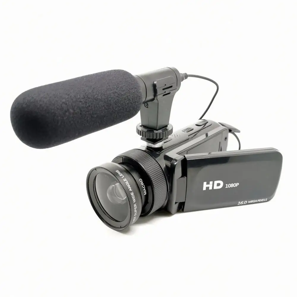 D100 HD 1080P Video Camera With Microphone Camcorder Video Recorder 16 Million Home Camcorder Recorder digital camcorder