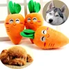 3pcs Dog Toys Pet Squeaky Carrot Plush Toys Stuffed Soft Dog Cat Chew Interactive Toys for Dogs Cats Teeth Cleaning Pet Supplies 1