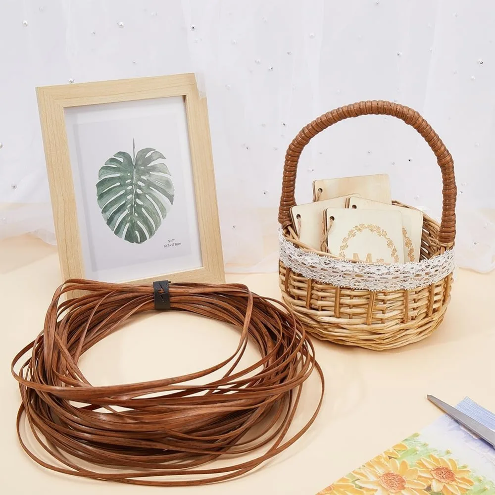 5mm x 30m Rattan Repair Kit Weave Material Plastic Flat Basket Wicker Weaving Reed Rattan Woven Knit Furniture Plastic,craft supplies,wicker repair tool kit