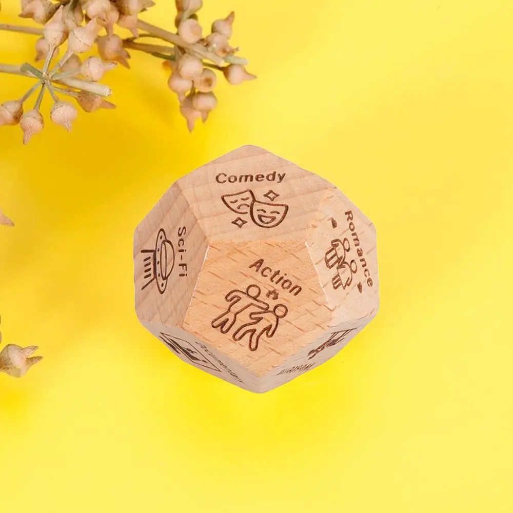 1pc Wood Movie Decider Dice Take Out Dice Funny Anniversary Date Night for Couples Date Night Ideas Valentines Day