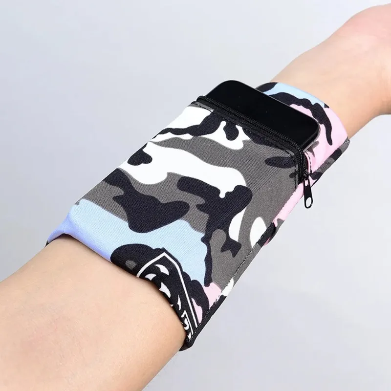 Multifunctional Band Zipper Ankle Wrap Sport Wrist Strap Wallet Storage Bag Case Badminton Basketball Wristband Sweatband 7.25 wrist sweat wristbands
