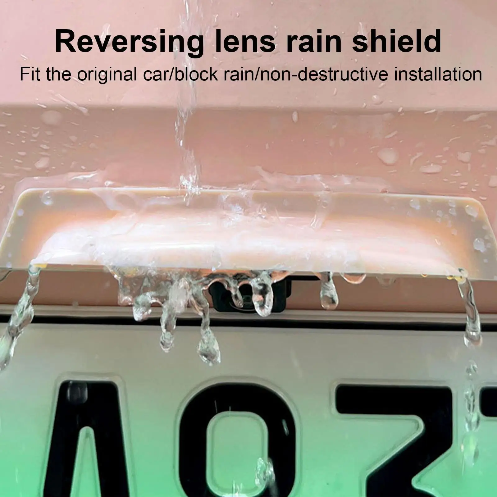 Car Reverse Camera Rain Shade Cover Waterproof Rain Visor Shade For Car Modification Outdoor 5.70*0.98inch Anti Rain Cover Visor