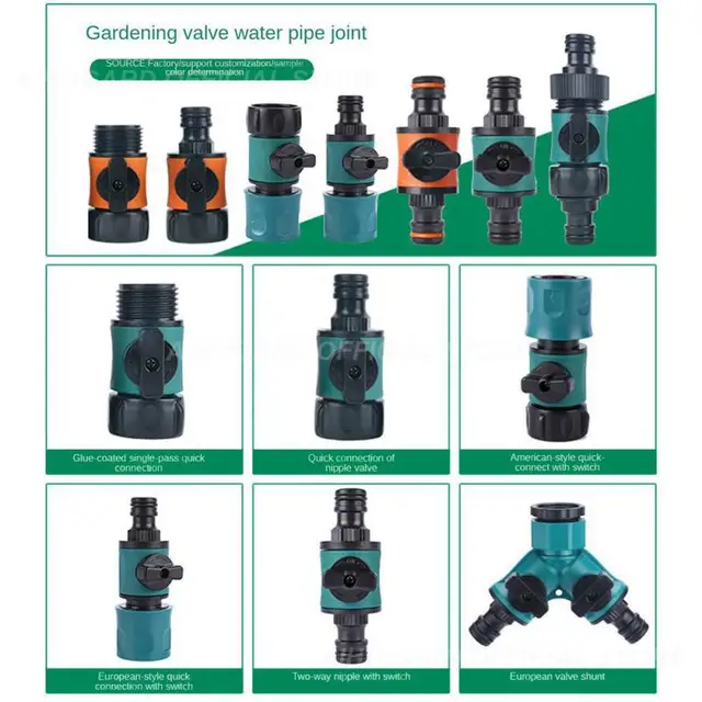 Mosógép Csaptelep Csatlakozó Eltávolítható Vezérlőkapcsoló Elosztó Egy-Kétirányú Szelep Műanyag Víz Hasadó Kerti Szerszámok - Image 2