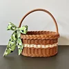 Fruit Vegetable Storage Basket with Handle Laundry Rattan Basket Clothes Baskets Rattan Basket Large Shopping Baskets 3
