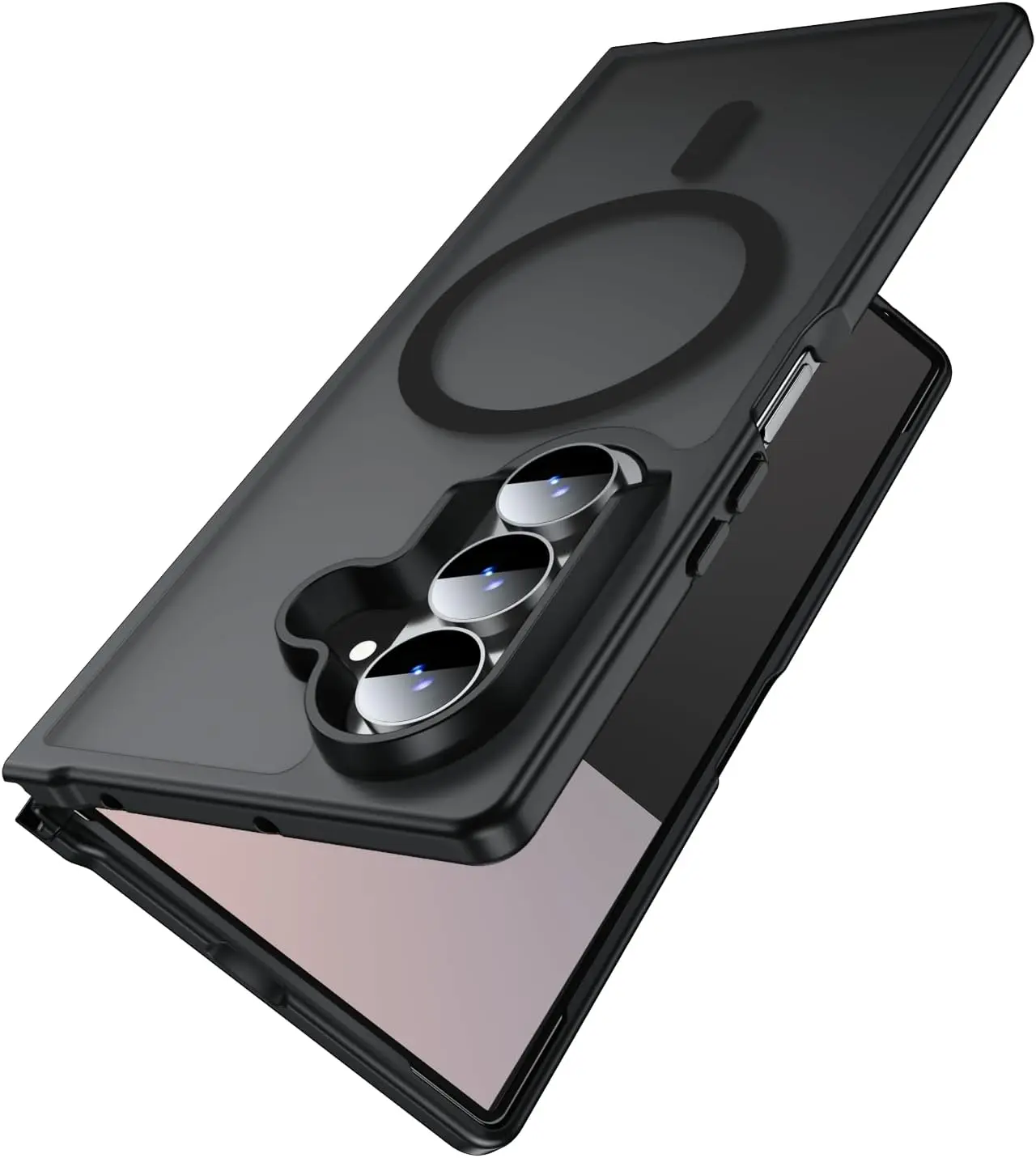 Sleek Magnetic Slim Translucent Matte Case with Soft Bumper