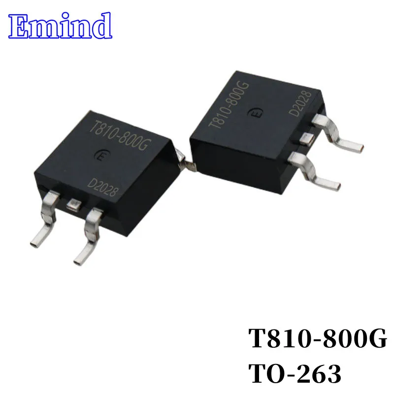 

10Pcs T810/T835-800G 8A/800V Thyristor T810/T835-600G 8A/600V TO-263 SMD Triac