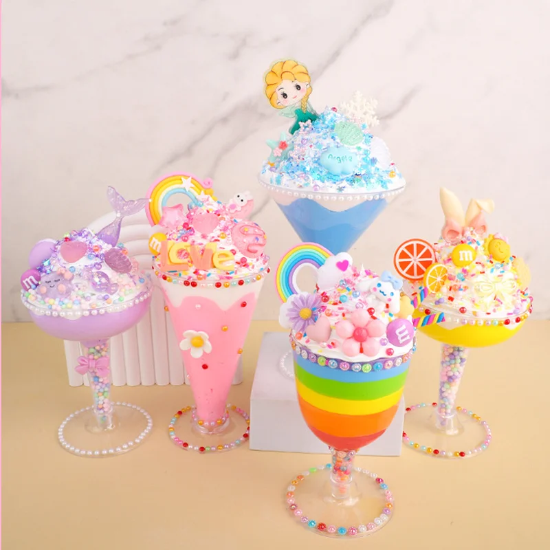 

Cream Gum Dessert Party Cup Children's Super Light Clay Fun Handmade DIY Ice Cream Material Pack