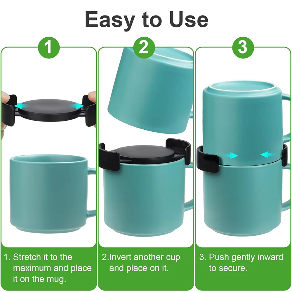 Mug Stacker Organizer Adjustable Sturdy Coffee Mug Organizer Kitchen Cabinet Stackable Shelf Cups Storage For Kitchen