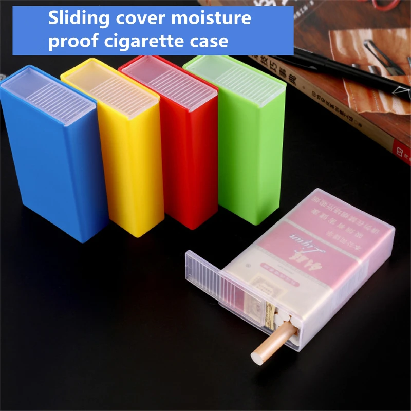 Plastic Cigarette Case 20 Pack Soft Package Hard Package Sliding Cover