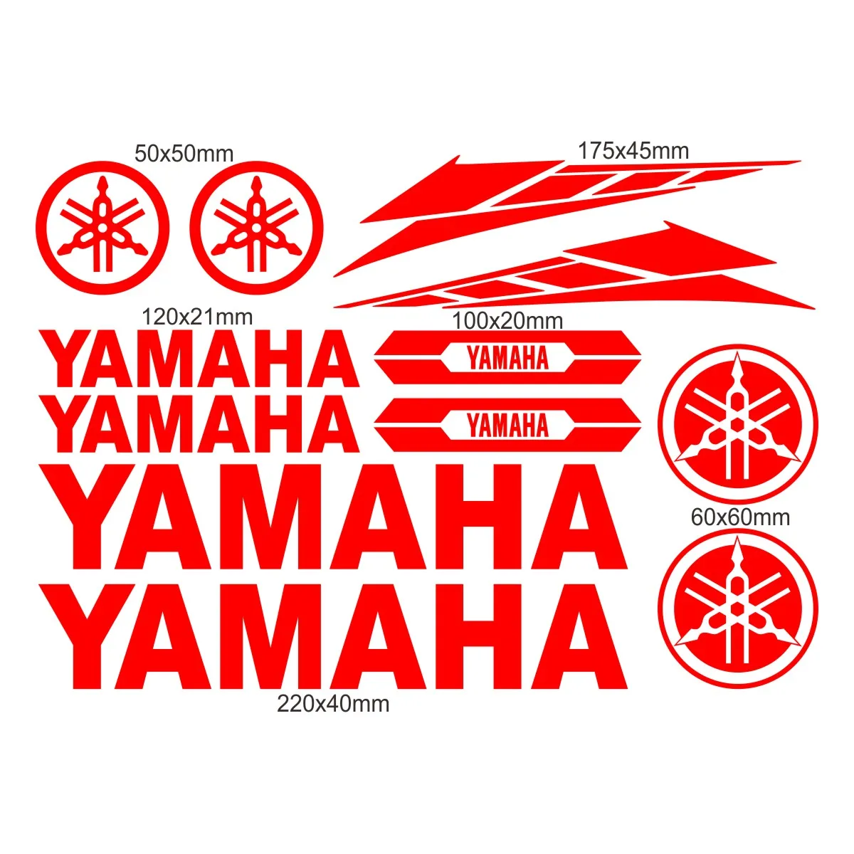 Vinyl Reflektierende Yamaha Aufkleber Motorrad Logo Decals Nmax Xmax Tmax  Yzf R1 R3 R6 Fz1 Fz6 Fz8 Tracer Aufkleber Aufkleber