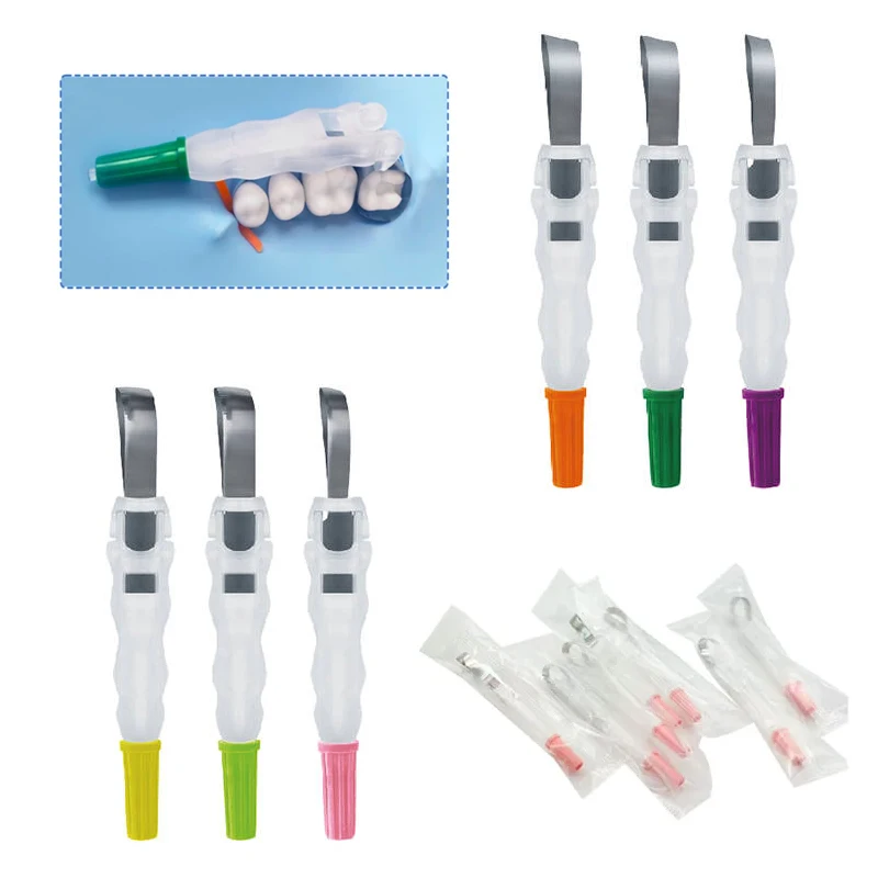 24-teiliges Zahnärztliches Matrizenband-Set, Sektionales Matrizensystem, Rollenförmige Matrizenbänder mit Halterung 180 ° Verstellbares Vorgeformtes Dentalwerkzeugmaterial – Detail 1