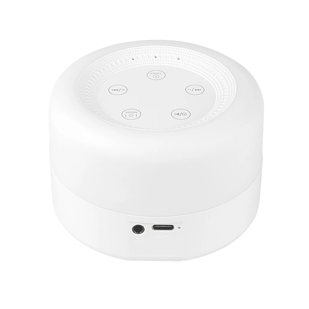 휴대용 터치 조절 가능한 USB 충전식 소음 기계, 야간 조명 포함, 부드러운 소리, 수면 기계, 가정 여행용
