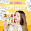 Coloring Book For Adults And Teens Cartoon Animals Theme Featuring Adorable Creepy Creatures In Cozy Moments For Relaxation Gift 4