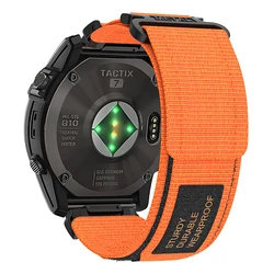 Nylon Braided Easy-Fit Watch Band - 26mm & 22mm Strap for QuickFit 26mm (Orange)