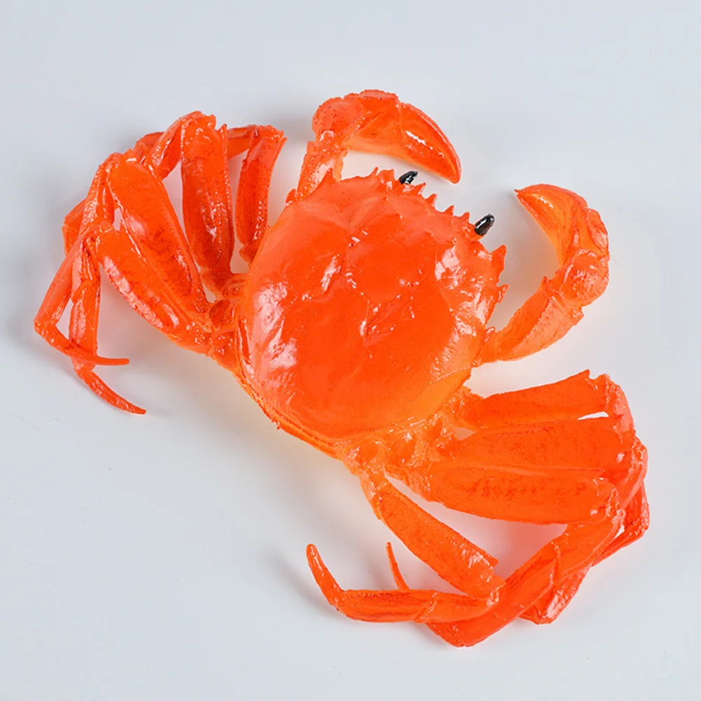 

Artificial Crab Model Realistic Crab Figurine Prop Sea Animal Marine Figures Plastic Crab Seafood Toys Kitchen Crab