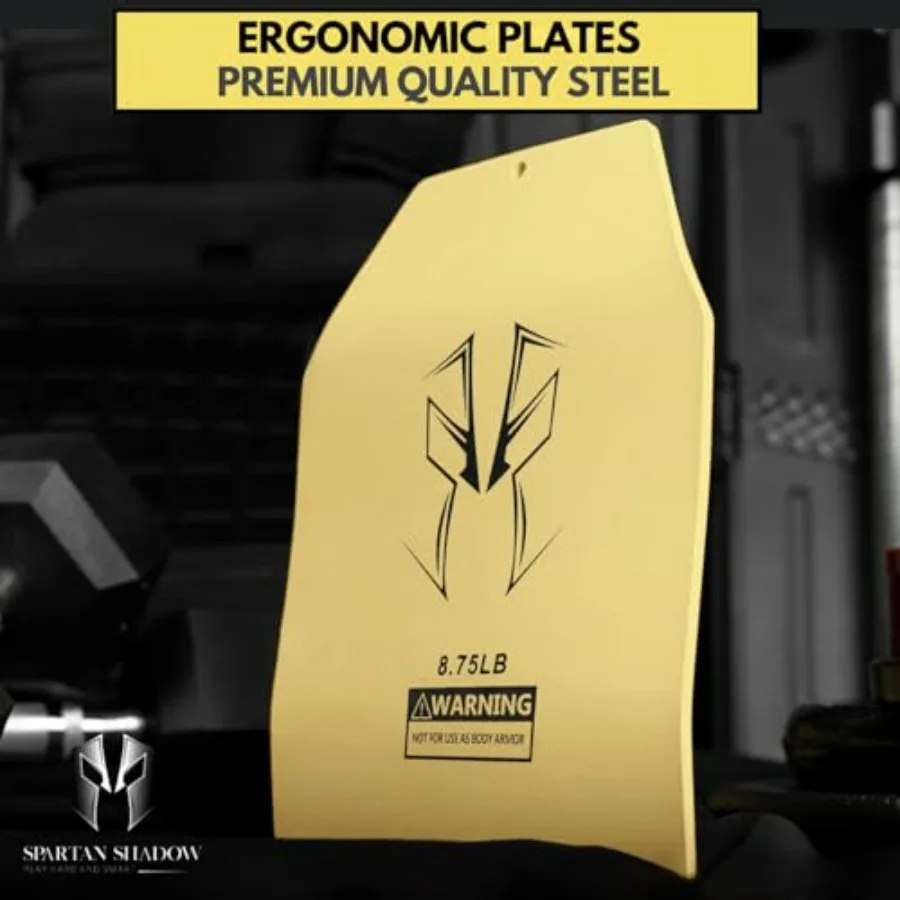 Curved Weight Vest Plates for weighted vest - 8.75LB Pairs for 20lb Weighted Vest woman and men - Contoured Ergonomic Fit - Weig