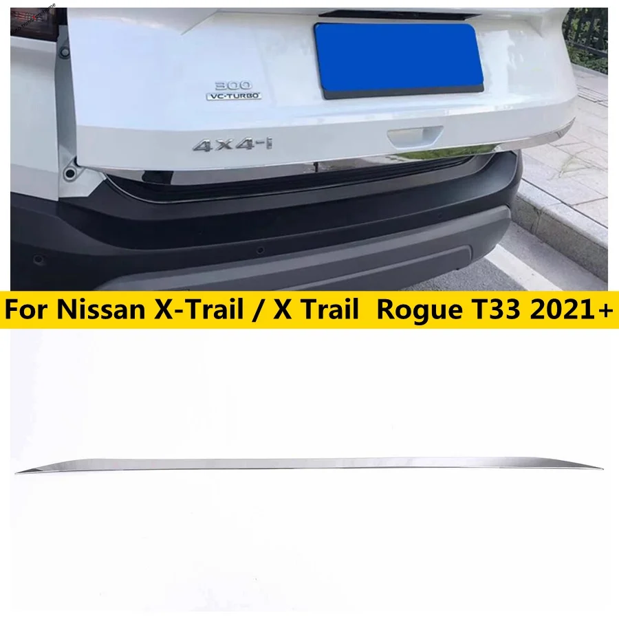 

For Nissan X-Trail / X Trail Rogue T33 2021-2023 Accessories Rear Trunk Lid Cover Tailgate Trim Door Handle Molding Boot Garnish