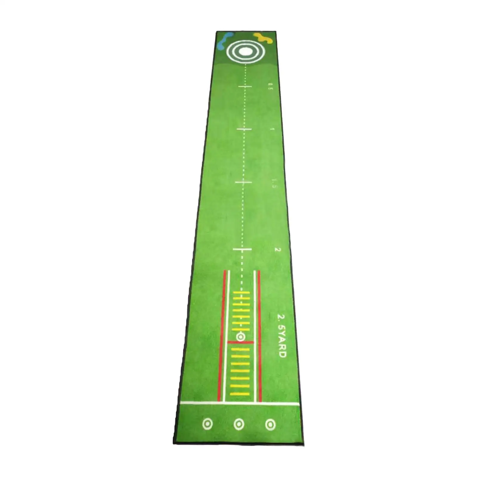 Golf Putting Mat Training Aid Improve Putting Accuracy Foldable Storage Golfing Accessory Golf Practice for Office Backyard