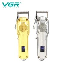 

VGR Hair Cutting Machine Metal Electric Hair Clipper Professional Hair Trimmer For Men Bald Haircut Barber Digital Display V-672