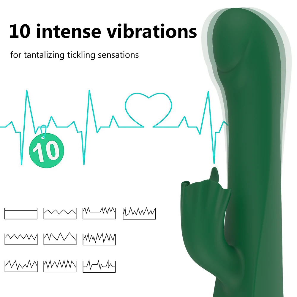 Vibromasseurs de langue clitoridienne léchante pour femmes Stimulateur de clitoris féminin 10 modes Jouets de gode à poussée AV St_voghion.com