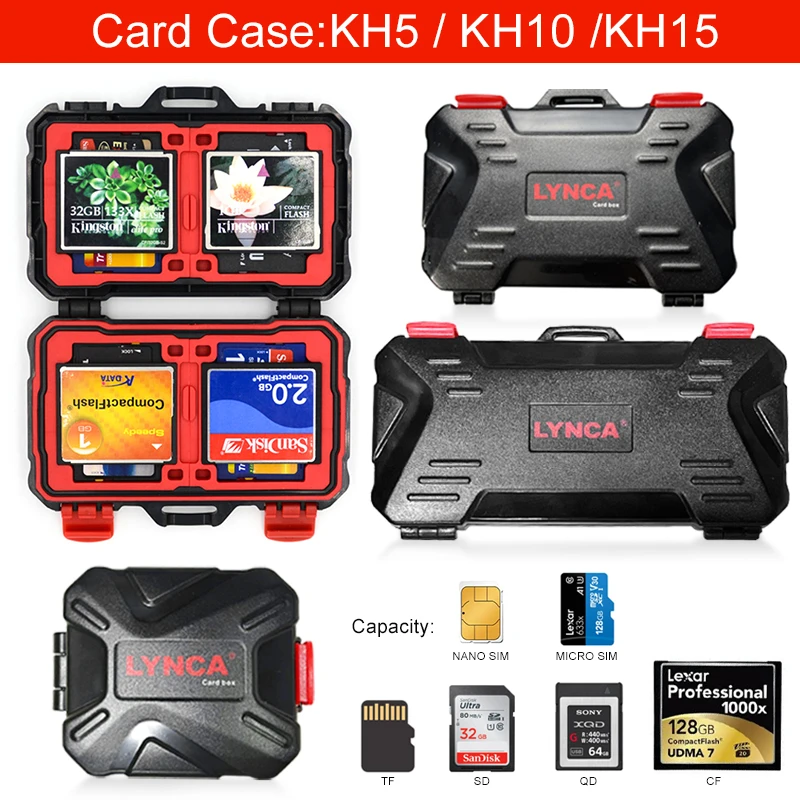 Sd Memory Card Storage Box Waterproof Case Sim Cards Waterproof Case Xqd Card Camera Bags