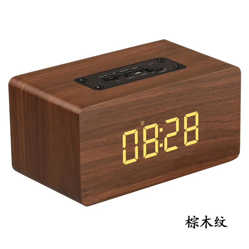 

uhytfghfdhdfdfdf Clock edition wooden Bluetooth speaker