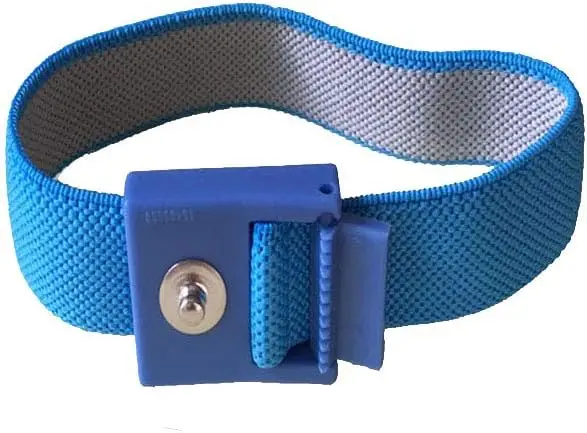 Grounding Blue Wrist Band (2 Sets) For Healthy Earthing Energy With 2 Straight Cords (16&lsquo; Full Length) Grounding Without Mats