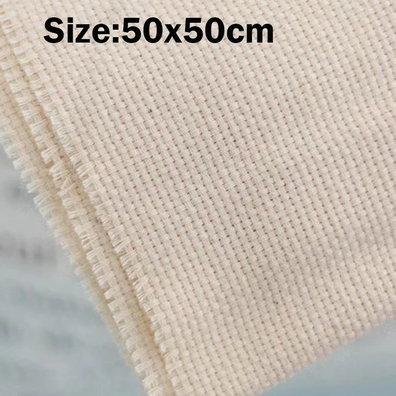2 Pezzi Tessuto Monaco Per Punch Needle In Cotone – 50x50 Cm, Trama Fitta, Ideale Per Ricamo, Tappeti E Progetti Fai Da Te