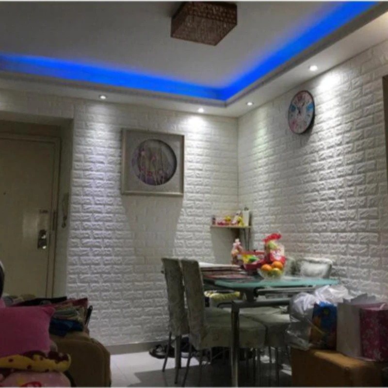 Self Adhesive Wallpaper 3D PVC Self-adhesive Bedroom Living Room Decoration 70cmx1/2/3/5/10m Wall Background wall Home self adhesive wallpaper