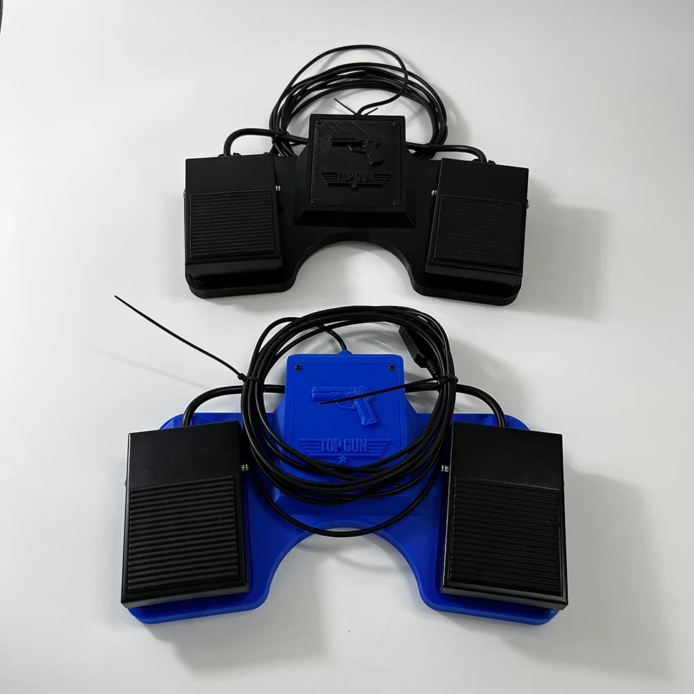 컴퓨터 라이트 건 슈팅 게임 USB 페달 3D 프린팅 다기능 아케이드 게임 버튼 대체품