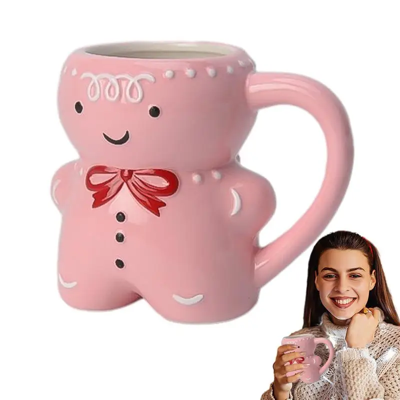 

Gingerbread Man Mug Cute 3D Gingerbread Man Cup Holiday Gingerbread Mugs With Mug Handle Cute 3D Gingerbread Man Cup For Tea