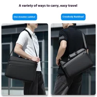 High Quality Business PVC Shoulder Messenger Bags Trendy Briefcase Bag Office Handbags 15 17 inch Laptop Bag - Image 4