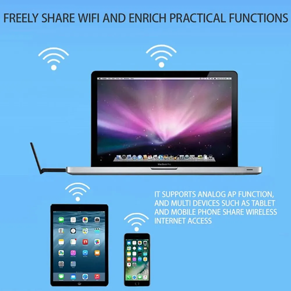 PIX-LINK UAX02 USB WiFi 6 어댑터, 무선 USB 어댑터, AX1800 USB3.0 듀얼 밴드 2.4GHz/5GHz PC TV 용 무선 네트워크 어댑터