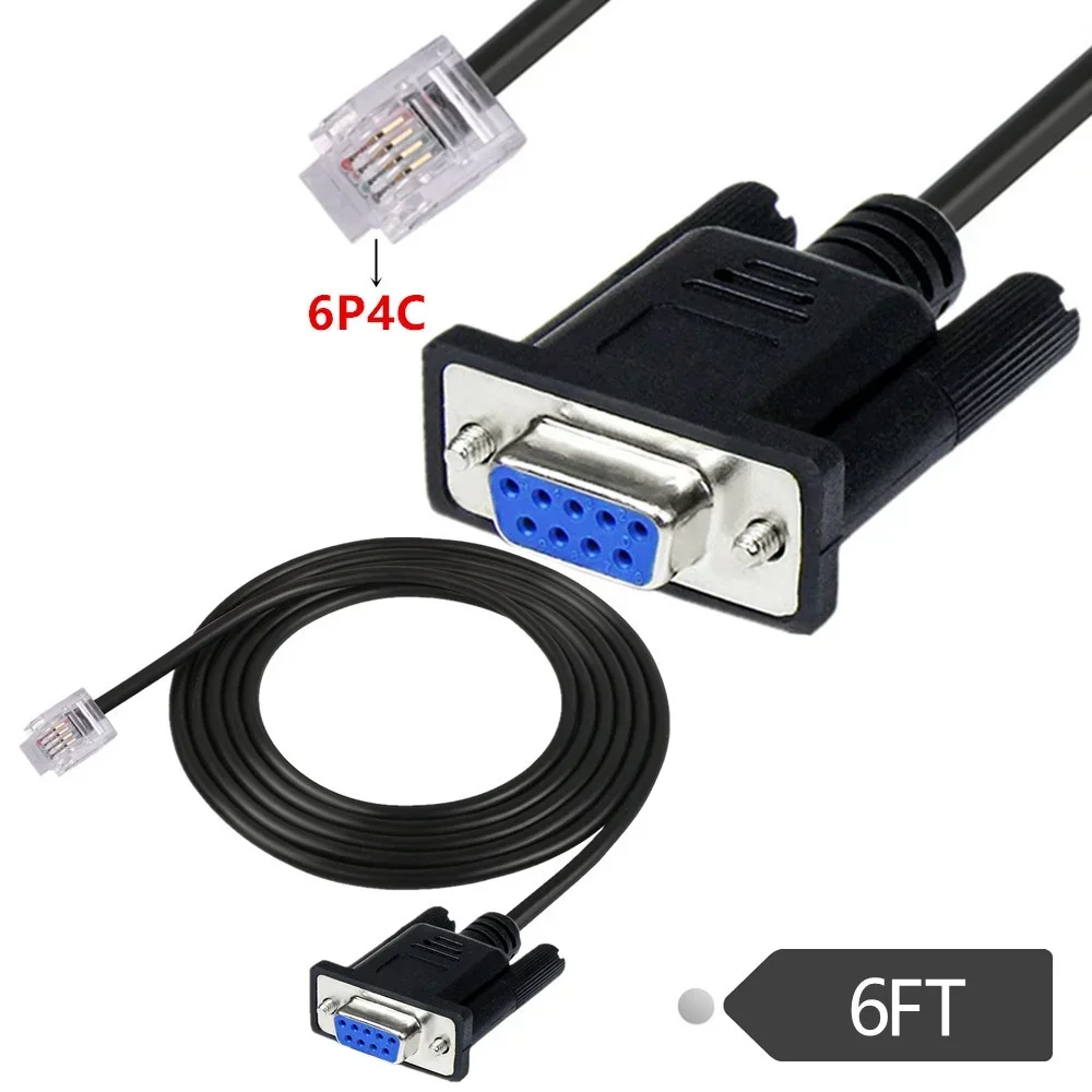 DB9 RS232 Naar RJ11 6P4C Seriële Consolekabel voor AP7800