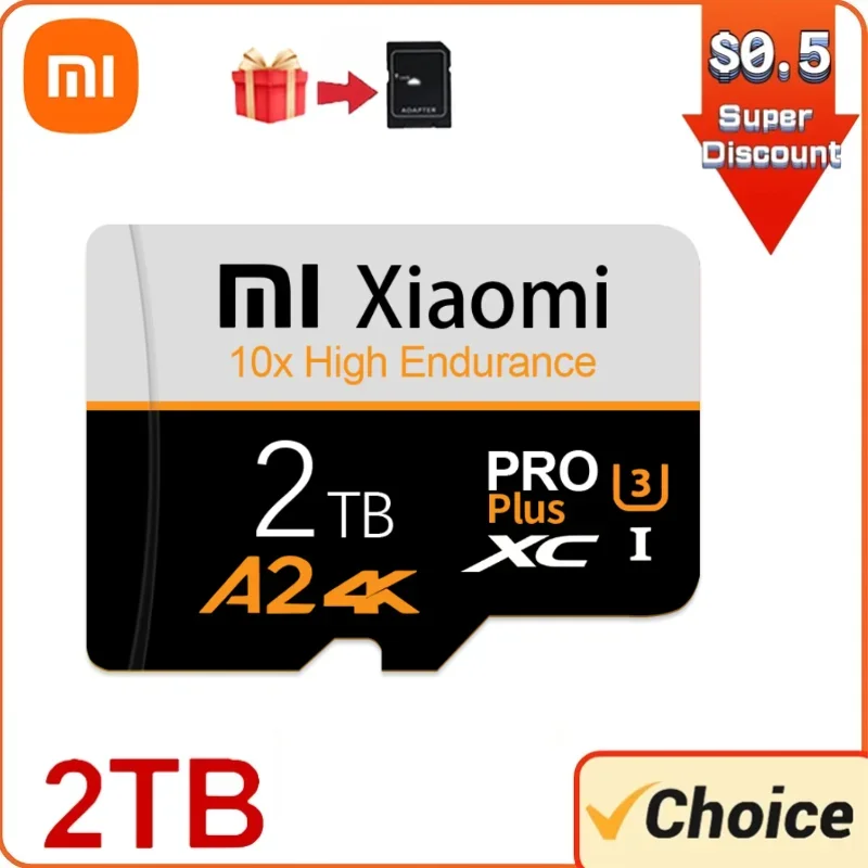 Originale Xiaomi 1Tb Micro Sdxc Card Memory Card Tf/Sd 128Gb 256Gb 512Gb Mini Memory Card Class10 Sd Card Per Fotocamera/Telefono