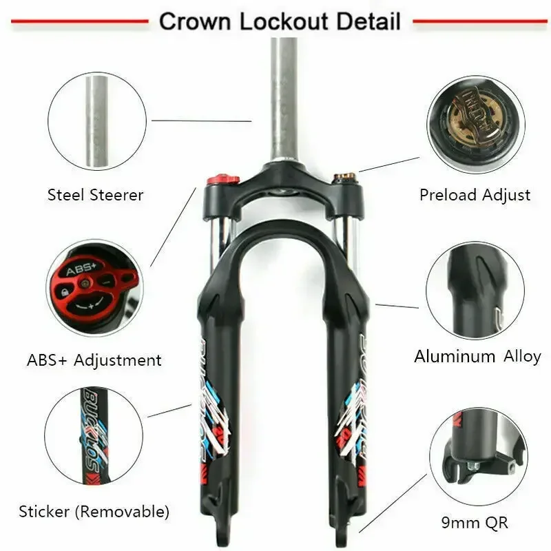 Bike Suspension Fork Rst Gila Plus T5 BUCKLOS 20inch MTB Bicycle