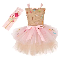Robe Tutu arc-en-ciel pour filles, crème glacée douce, thème bonbon, fête d'anniversaire, carnaval, Costume pour enfants, tenues de mariage 4