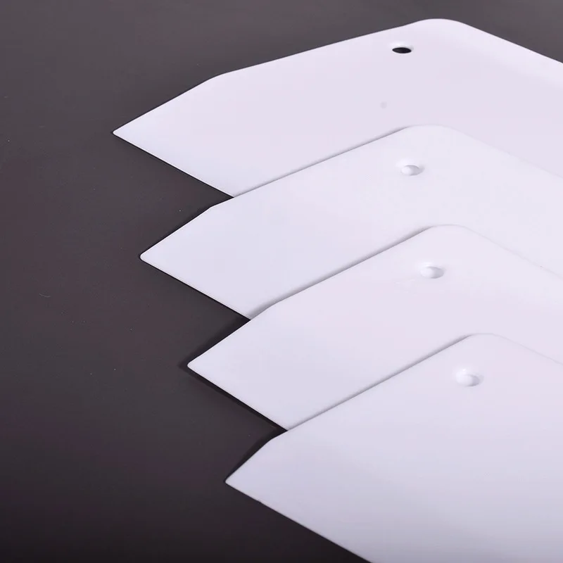 Plastic Cake Cream Spatula Doug Trapezoidal Cream Cake Scraper Pastry Dough White Cutting Board Baking Tools Kitchen Gadgets baking supplies cake tools