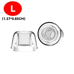 Transparent Replacement Earplugs with Pressure Relief and Anti - Slip Design - 4 Pairs Silicone Ear Tips for Enhanced Comfort (L)