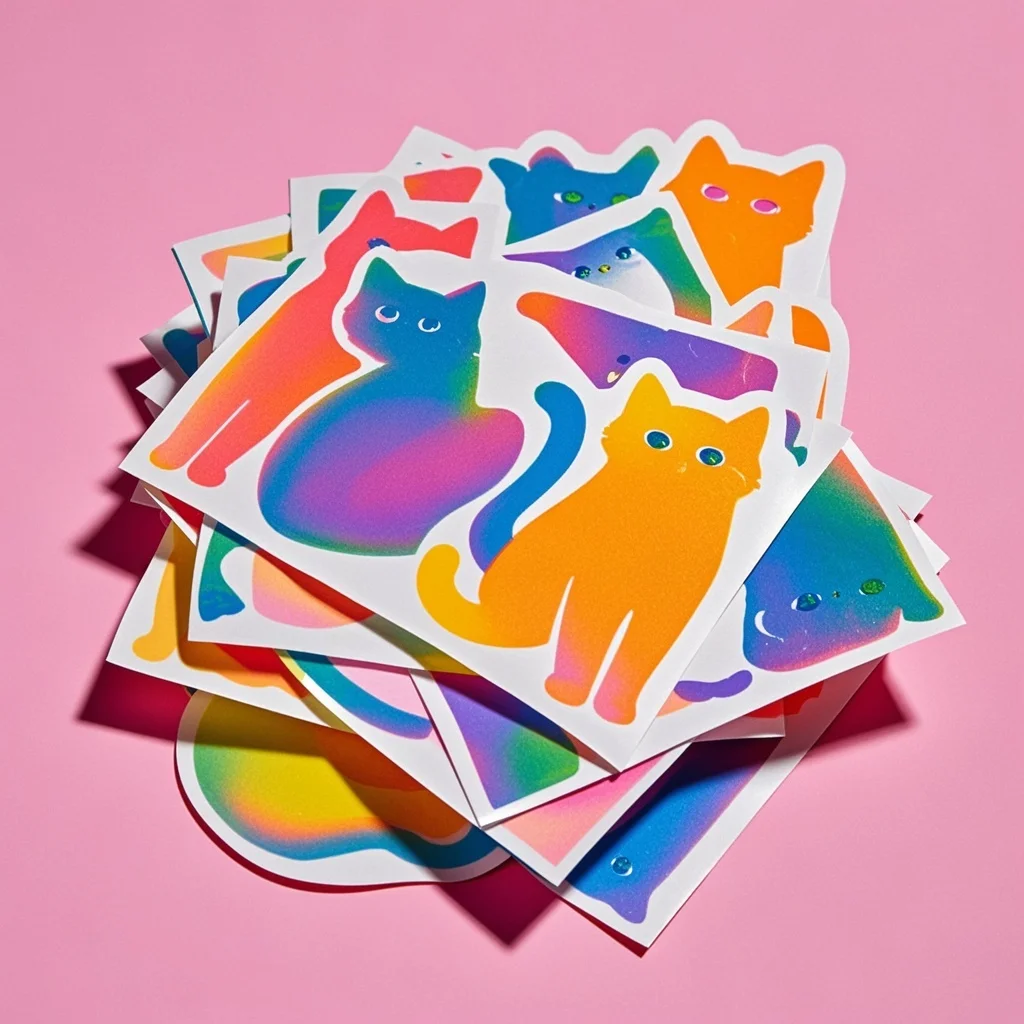 풀 컬러, 비바람에 견디는, 오래 지속되는 스티커