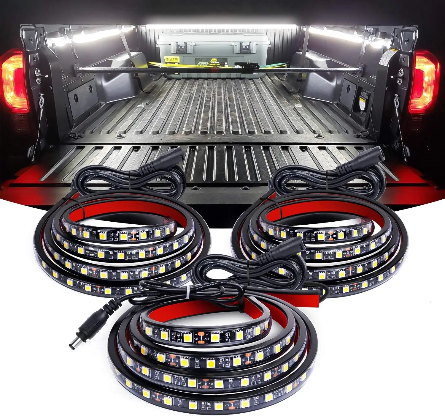 LED 자동차 조명 스트립, 트럭 화물 주행등 램프, GMC 시에라 1500, 유연한 리어 테일 러닝, 리버스 자동차 액세서리, 2 개