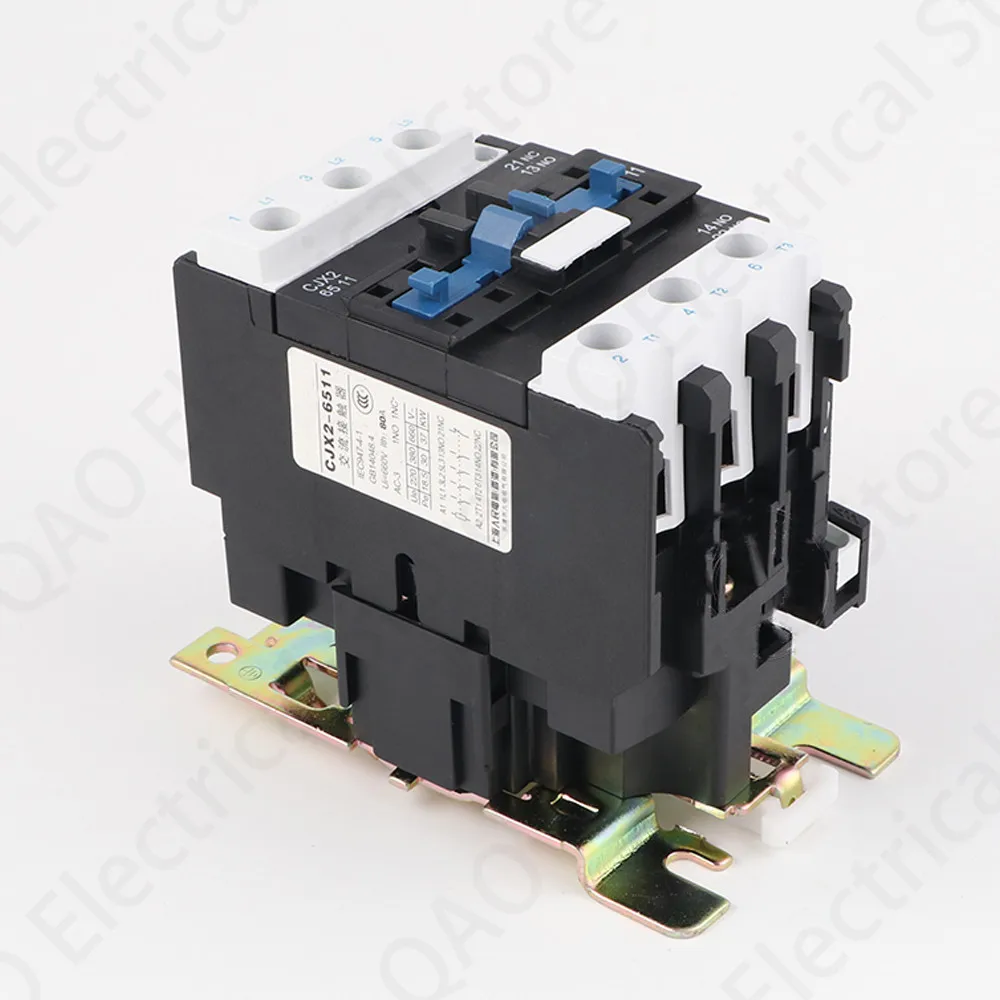 CJX2-6511 AC 접촉기 65A 220V/380V/24V/110V LC1-D 3P 은접점 AC 전자 접촉기 1NO 1NC