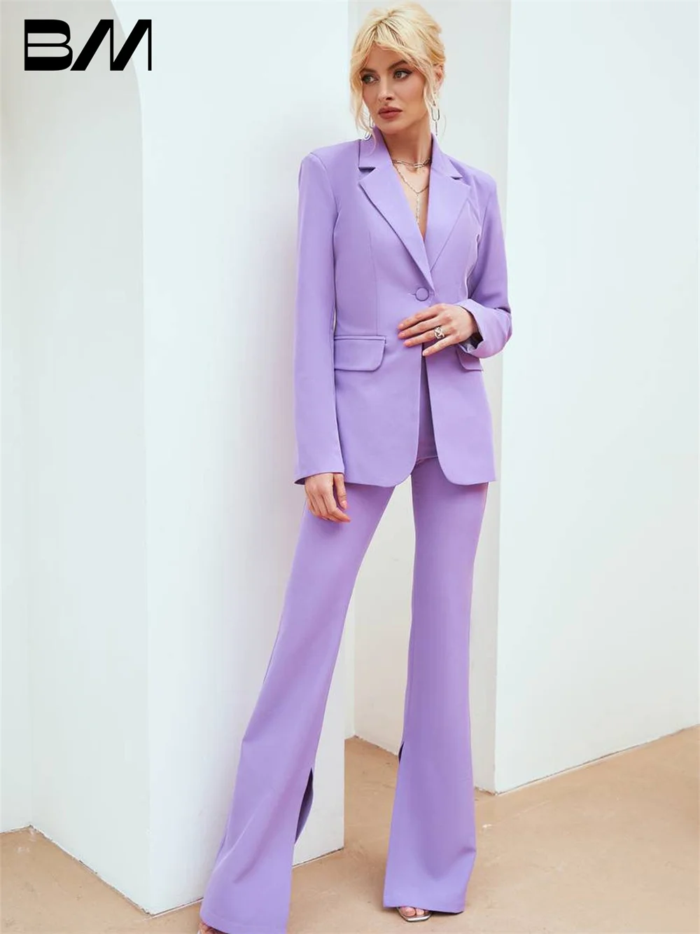 BRLMALL-2-Piece Офисные костюмы для женщин