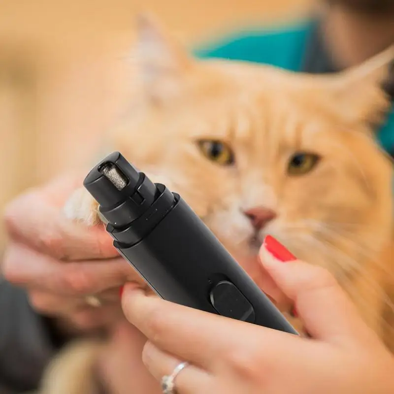 Nail Drill for Dogs Quiet Puppy Nail Grinder Electric Cat Clippers Pet Claw Trimmer Rechargeable Paw Drill Grooming Tool for
