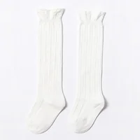 Kids Baby Socks Knitted Cotton Long Tube Sock Kids Knee High Toddler Socks Kids Girls Lace Summer Cute Socks 0-3T Leg Warmer 3