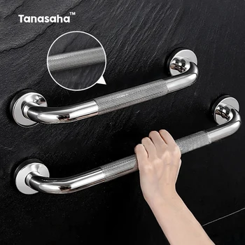 Stainless Steel Handrail Grab Bar Bathroom Tub Toilet Anti Slip Shower Safety Support Handle Prevent Falls Bathroom Fixture
