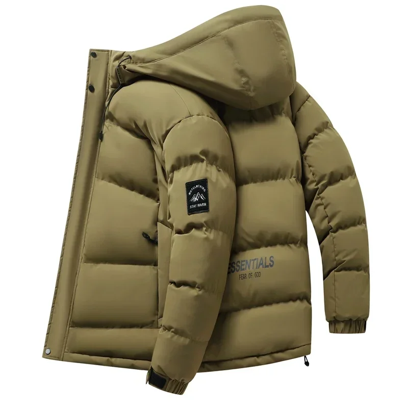 Winter Warm Hooded Parka Coat 2024 Men New Warm Autumn Thick Waterproof Parka Men Fashion Casual Slim Zipper Jacket Coat Men