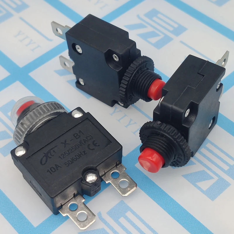 Circuit Breaker Thermal Switch Circuit Breaker Overload Protector 5A 6A 8A 10A 15A 20A Overload Switch Protector Fuse