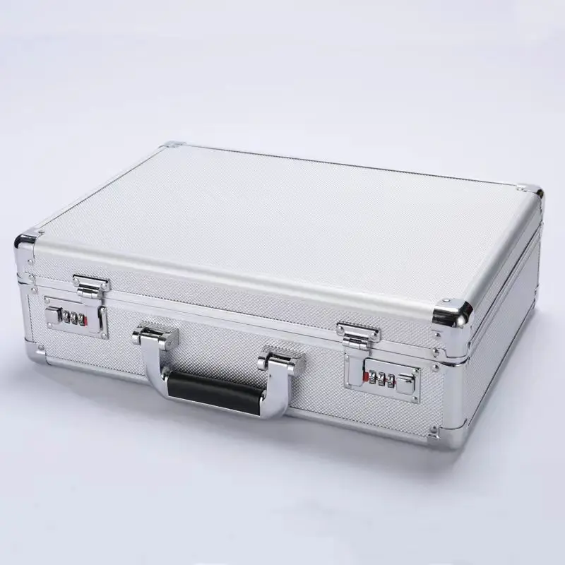 Aluminum Toolbox With Lock Portable Password Suitcase Security Safe Sturdy Hard Case And Flight Case Household Storage Box 6